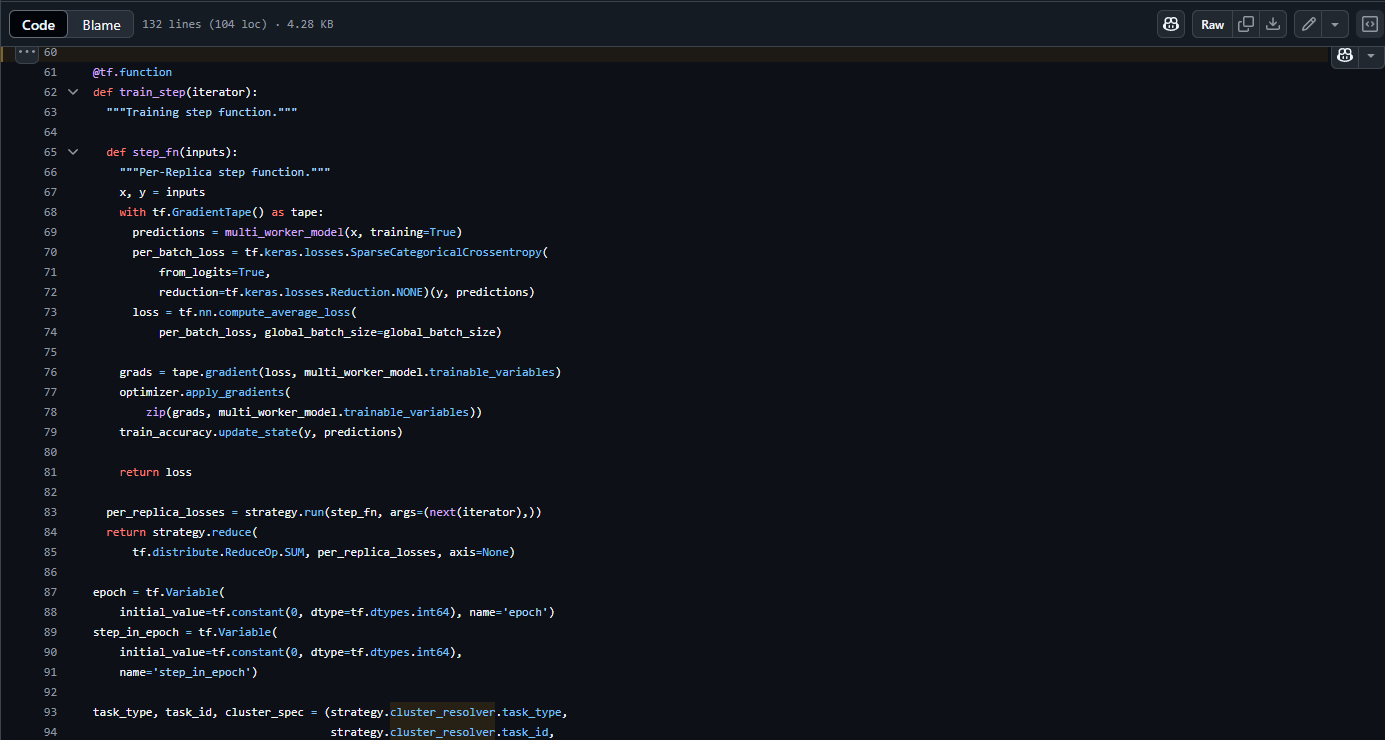 Research code implementation